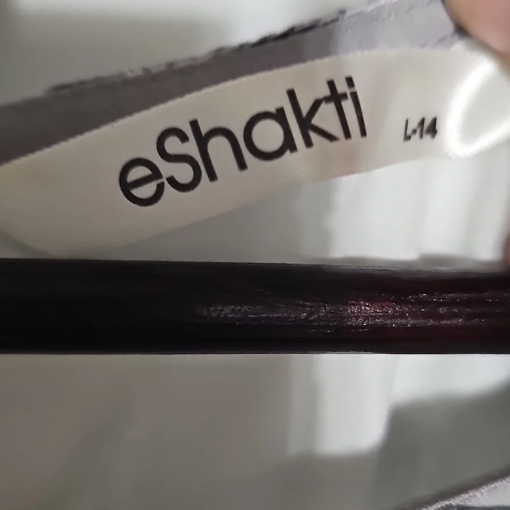 eShakti Gray Sewing Machine Print Midi Dress - Picture 3 of 4